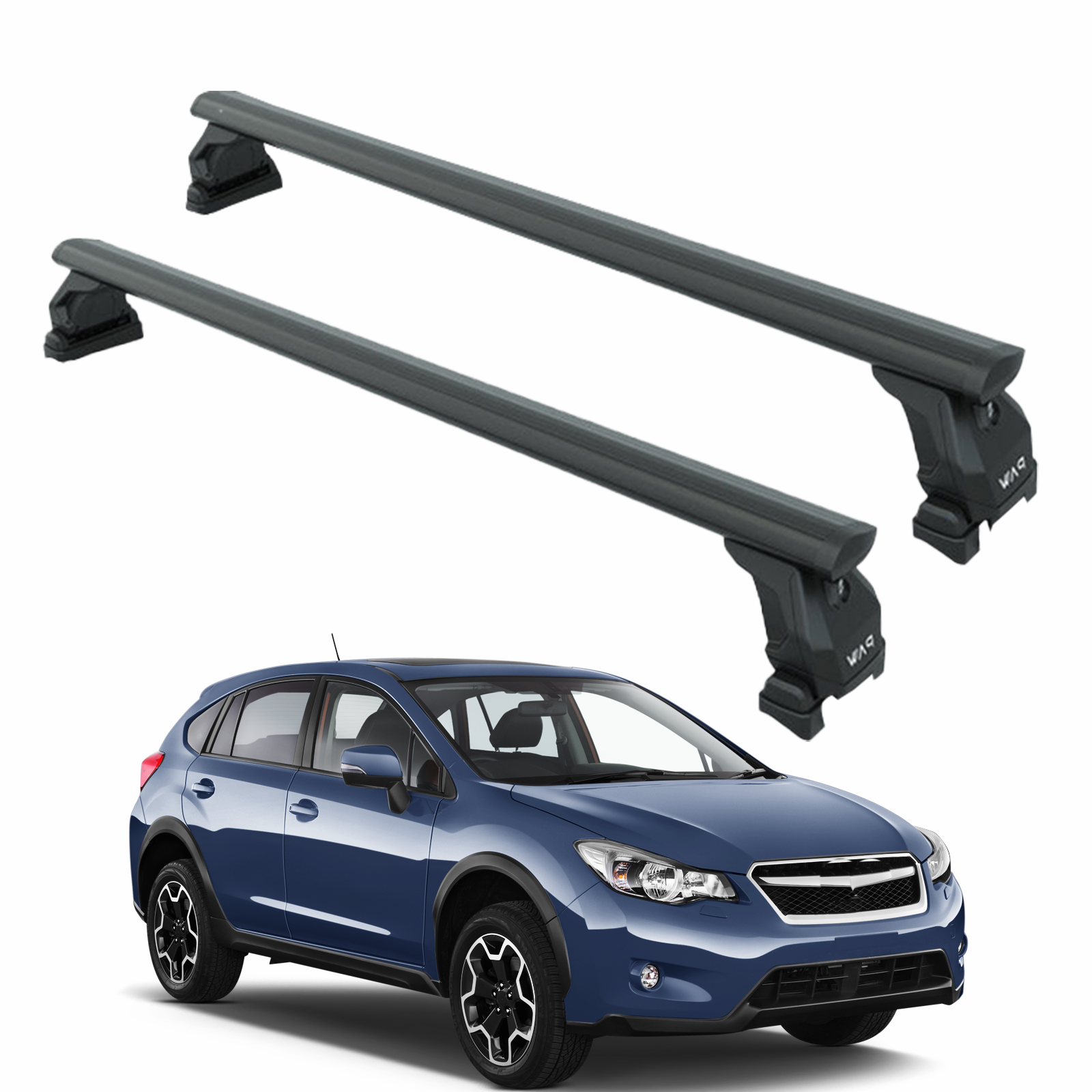 For Subaru XV 2011-2017 Roof Rack Cross Bars Fix Point Black For Subaru XV 2011-2017 Roof Rack Cross Bars Fix Point Black